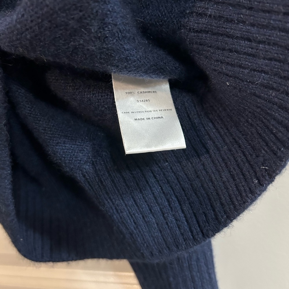 Sid Mashburn Navy Zip-Front Wool Sweater - Picture 5 of 6